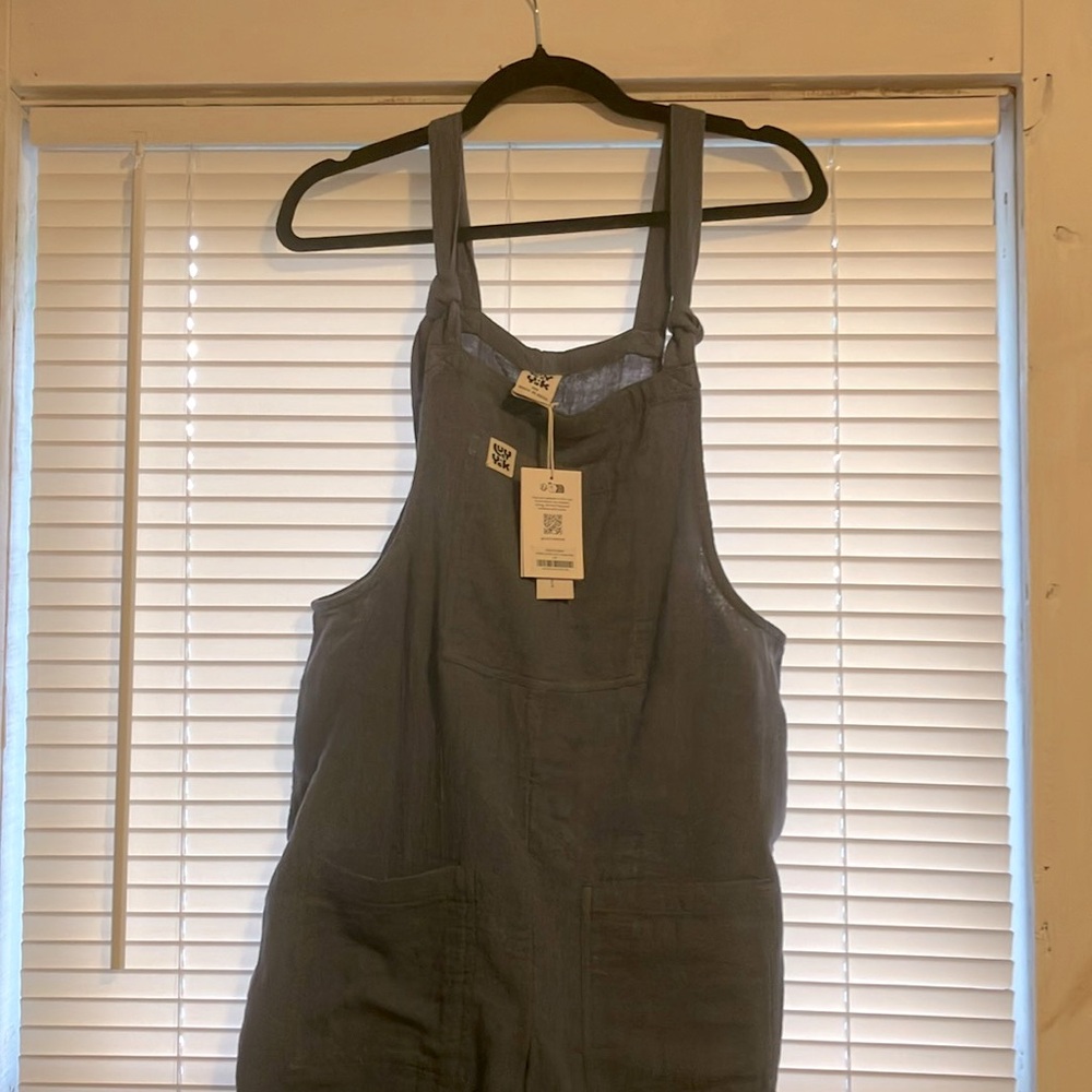 BNWT organic cotton Lucy & Yak double gauze dungarees